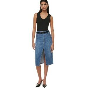 NWT Aritzia Denim Forum The '90s Halle Jean Skirt